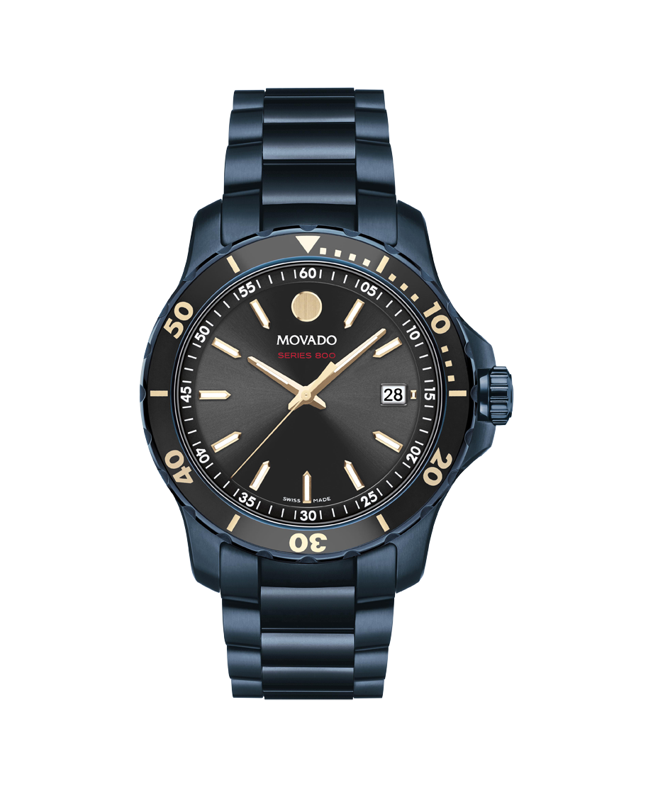 Movado Series 800 Quartz Black Dial 2600160 40mm Unisex Watch