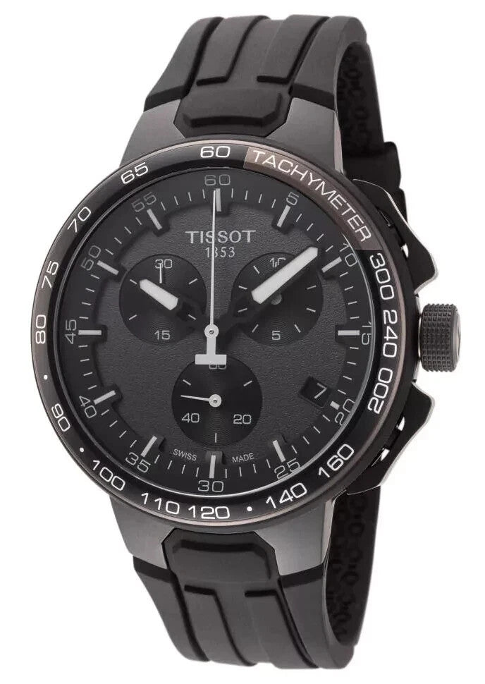 Tissot T-Race T111.417.37.441.03 Gray Dial Silicone Strap Men's Watch