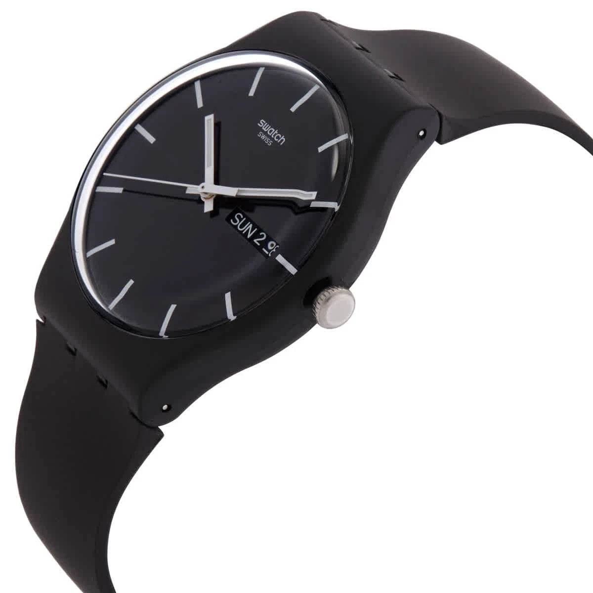 Swatch Originals Power Tracking Mono Black Dial SO29B704 Men's Watch – view 2