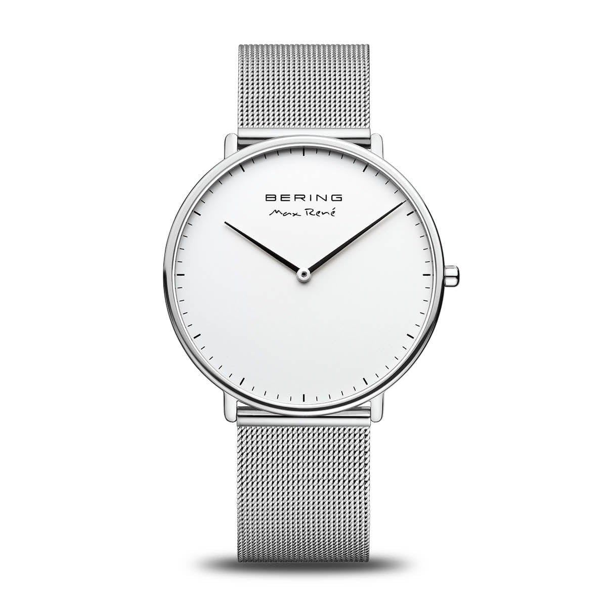 Bering Max Rene 40mm White Dial Silver Tone Round 15738-004 Men's Watch
