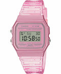Casio F91WS-4 7 Year Battery Chronograph Pink Silicone Strap Alarm Women's Watch