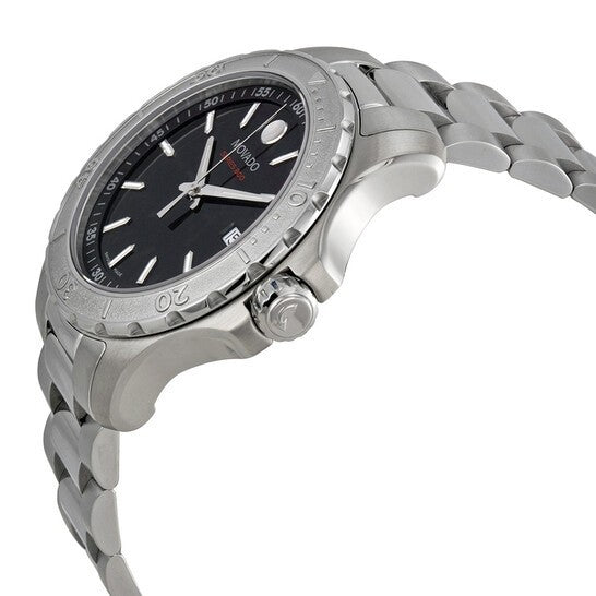 Movado Series 800 Black Dial Stainless Steel 2600115 Men's Watch – view 2