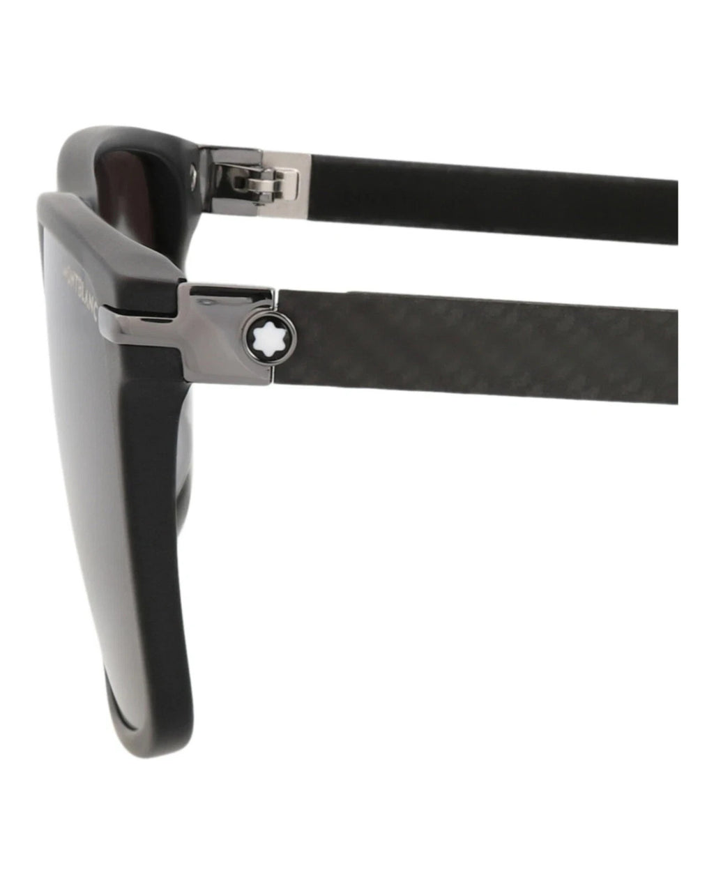 Montblanc Men's Square Rectangle Black Grey Fashion Designer Eyewear MB0249S – view 4