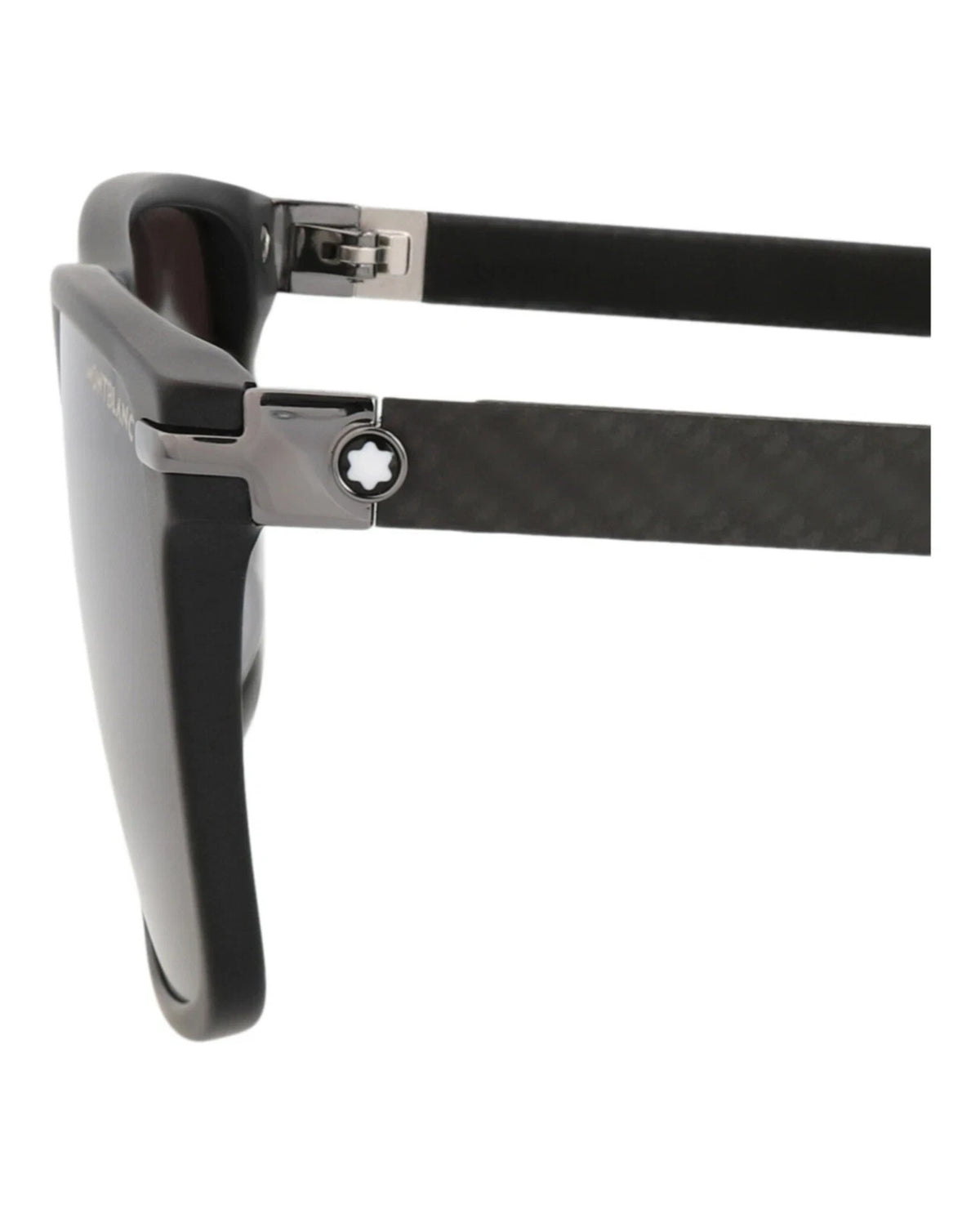 Montblanc Men's Square Rectangle Black Grey Fashion Designer Eyewear MB0249S – view 4