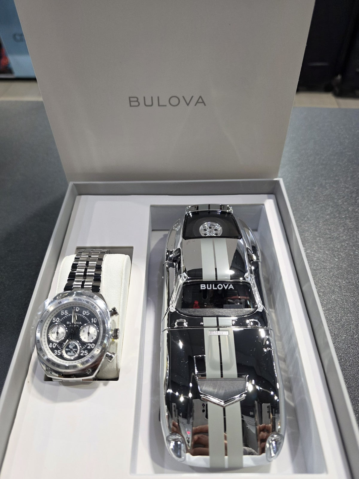 Bulova 96K118 Shelby Racer Limited Edition Set Chronograph Men's Watch