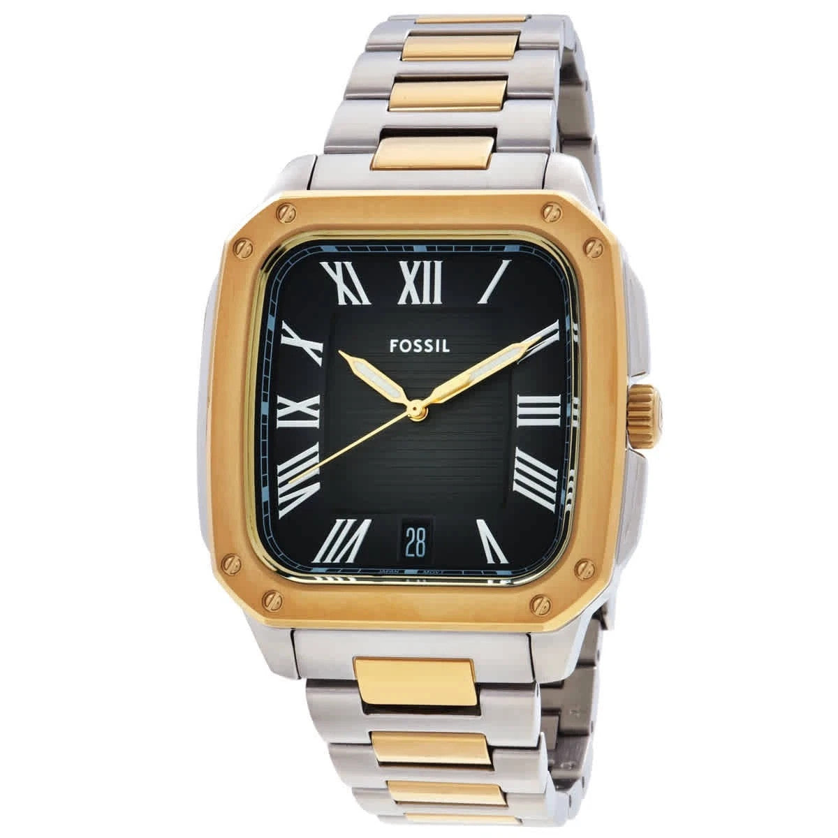 Fossil Crosby Quartz Black Dial Two-Tone FS6123 Men's Watch