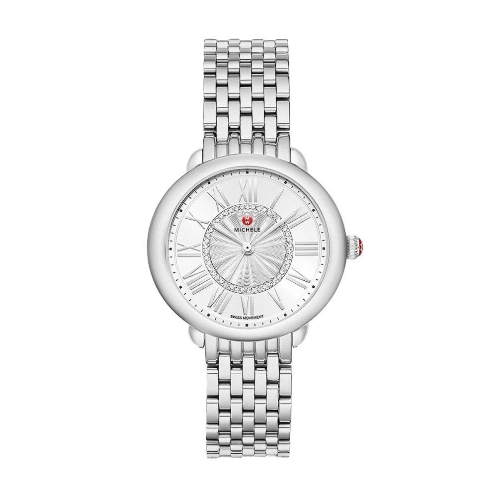 Michele Serein Mid Stainless Steel Diamond Dial (MWW21B000147) Women's Watch