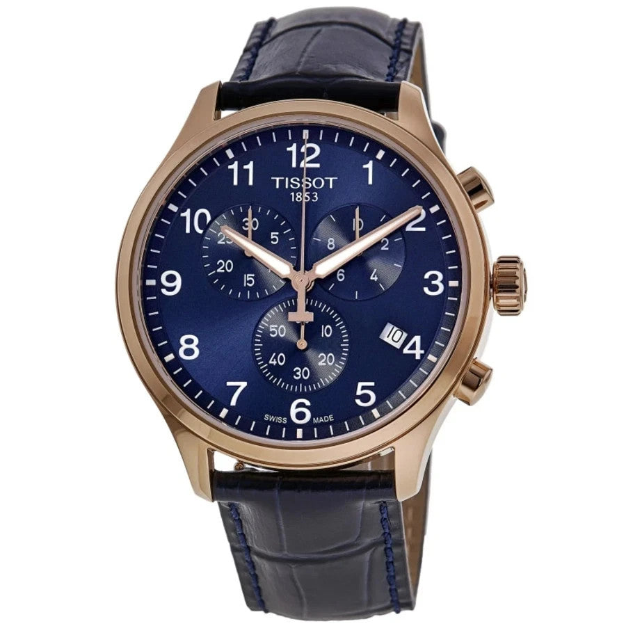 Tissot Chrono XL Classic Blue Dial Leather T116.617.36.042.00 Men's Watch