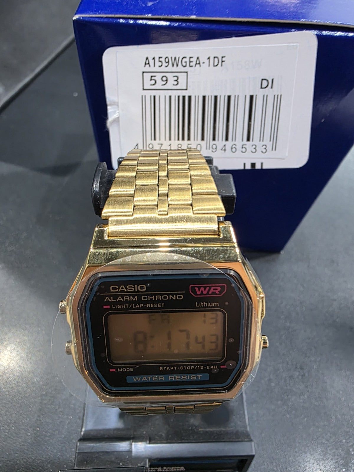 Casio A159WGEA-1DF Vintage Gold Tone Classic Digital Unisex Watch – view 3