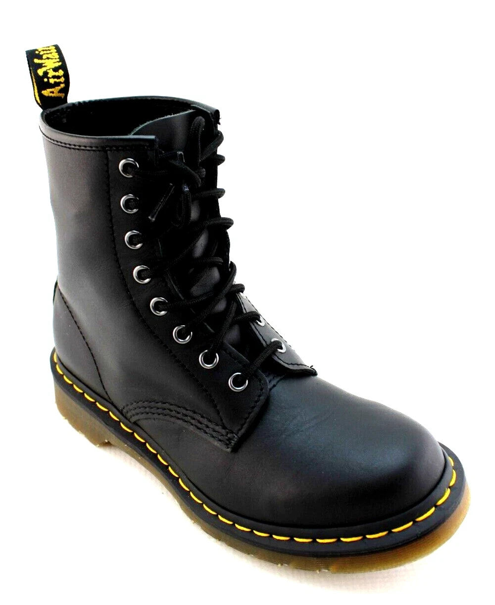 DR Martens 1460 Size 8 Black Smooth Leather 8 Eye Women's Boots