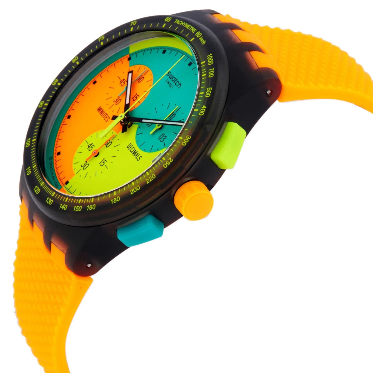 Swatch Neon Signal Flag Chronograph Quartz SUSB422 Men's Watch – view 2