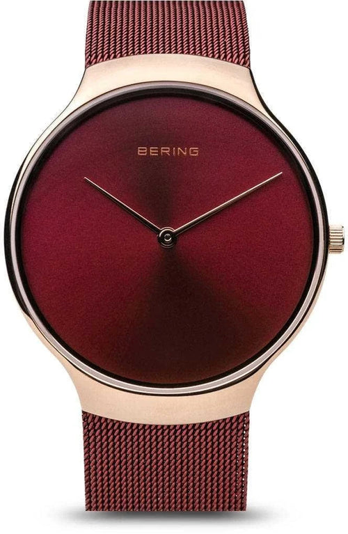 Bering 13338-Charity Charity Polished Rose Gold Case Women's Watch
