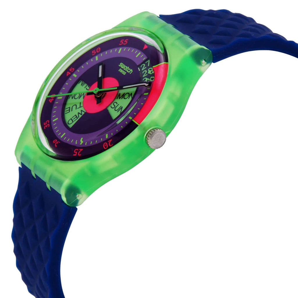 Swatch Neon Skychart Quartz Purple Dial SO28G704 Unisex Watch – view 2