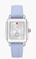 Michele Silver case Light Blue Silicone Deco Sport MWW06H000006 Women's Watch