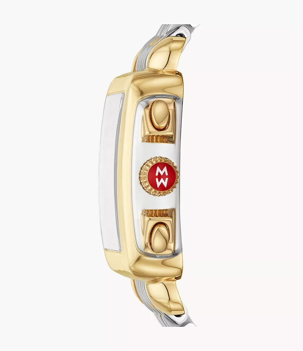 Michele MW06101C5963 Deco Two-Tone 18K Gold-Plated Diamond Dial Women's Watch – view 3