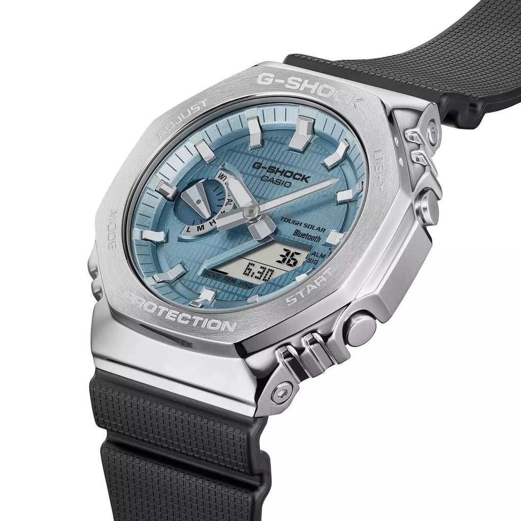 Casio G-Shock G-Steel Bluetooth Tough Solar Blue Dial Resin GBM-2100A-1A2 Unisex Watch – view 2