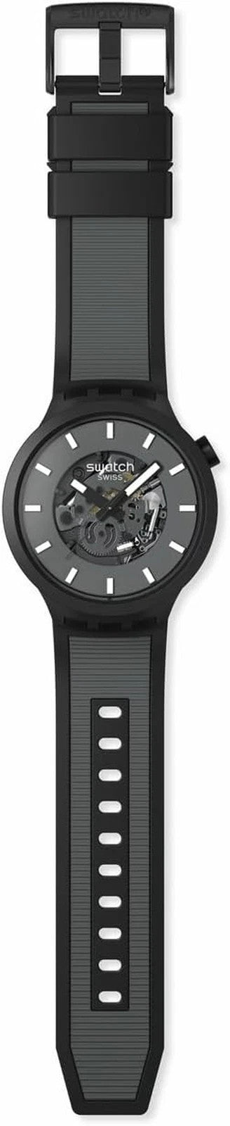 Stylish Black Automatic Waterproof Casual & Bold Design SB05311B Unisex Watch – view 3