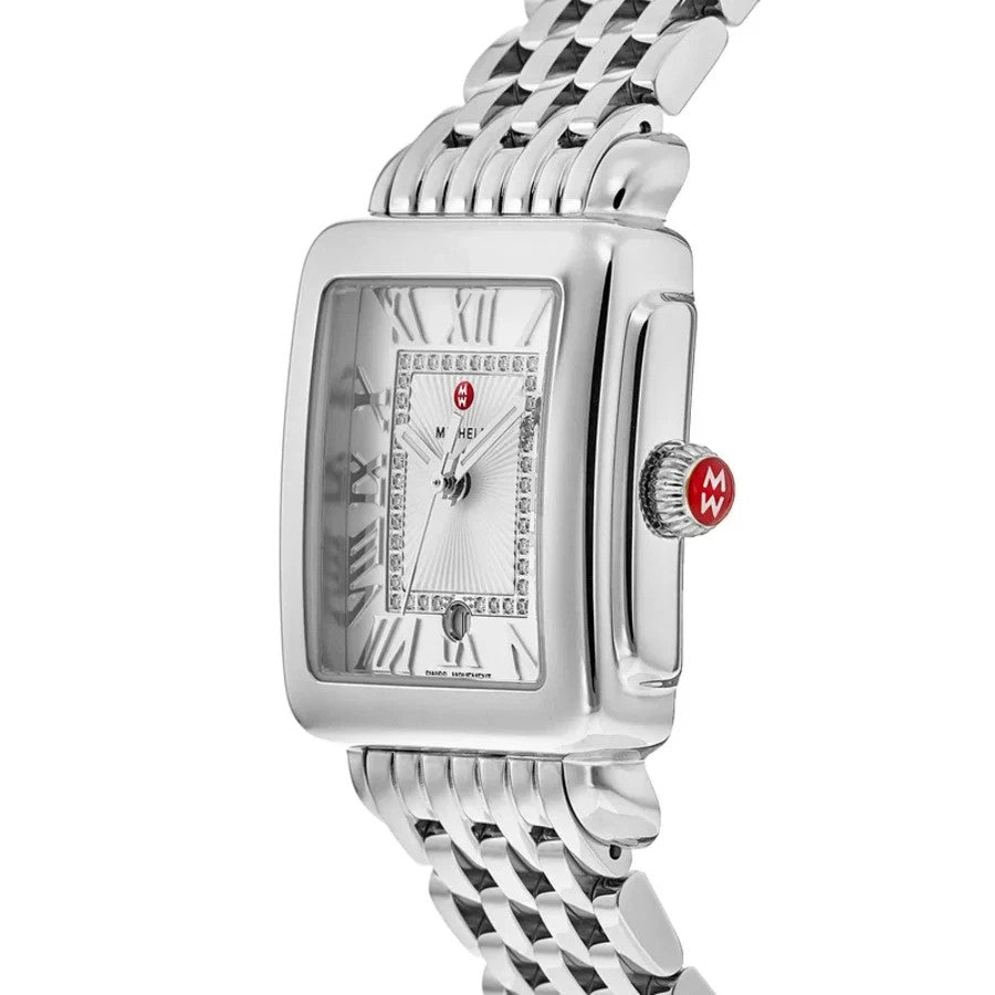 Michele Deco Madison Silver Diamond Dial Steel MWW06G000012 Women's Watch – view 3