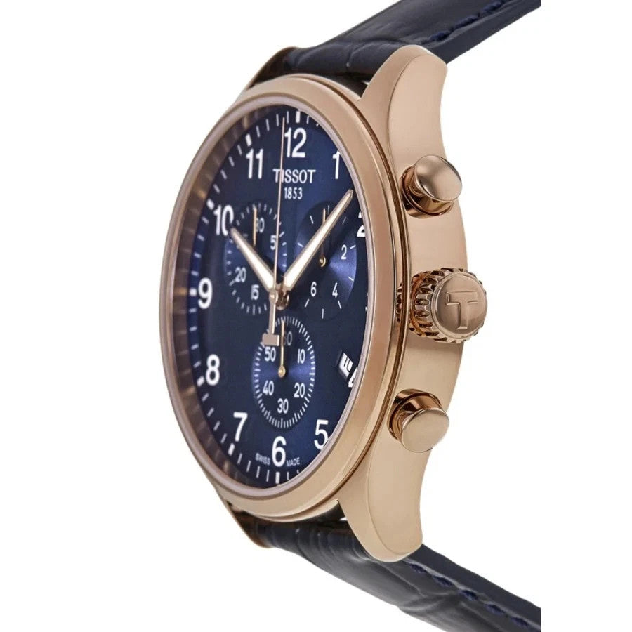 Tissot Chrono XL Classic Blue Dial Leather T116.617.36.042.00 Men's Watch – view 3