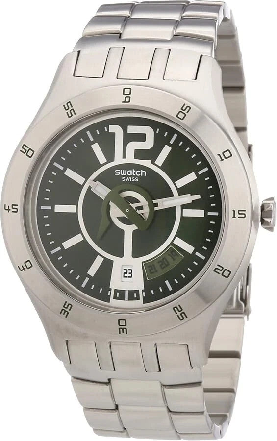Swatch Swiss In A Green Mode Dial Stainless Steel YTS407G Men's Watch