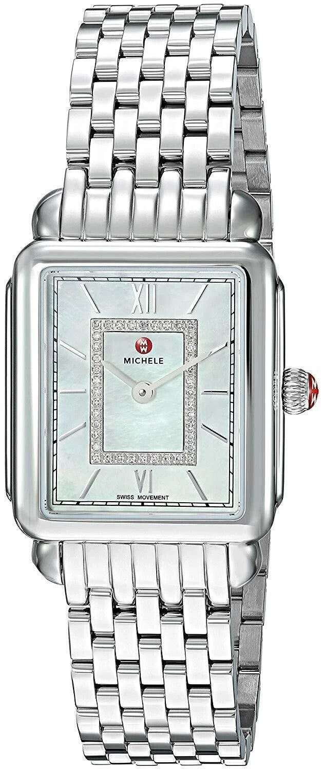 Michele Deco II stainless steel MOP Diamond Dial MW06I00A0963 Women's Watch – view 2