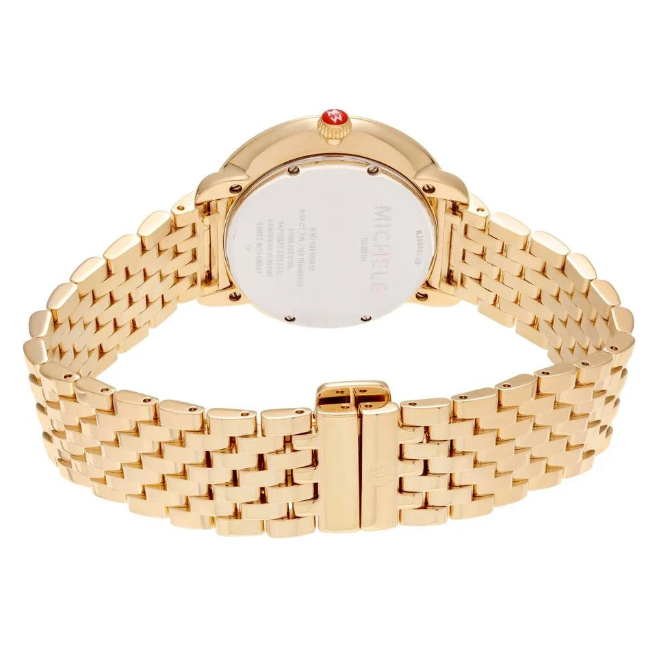 Michele Serein Gold/Blue Fan Dial MWW21B000102 Women's Watch – view 2