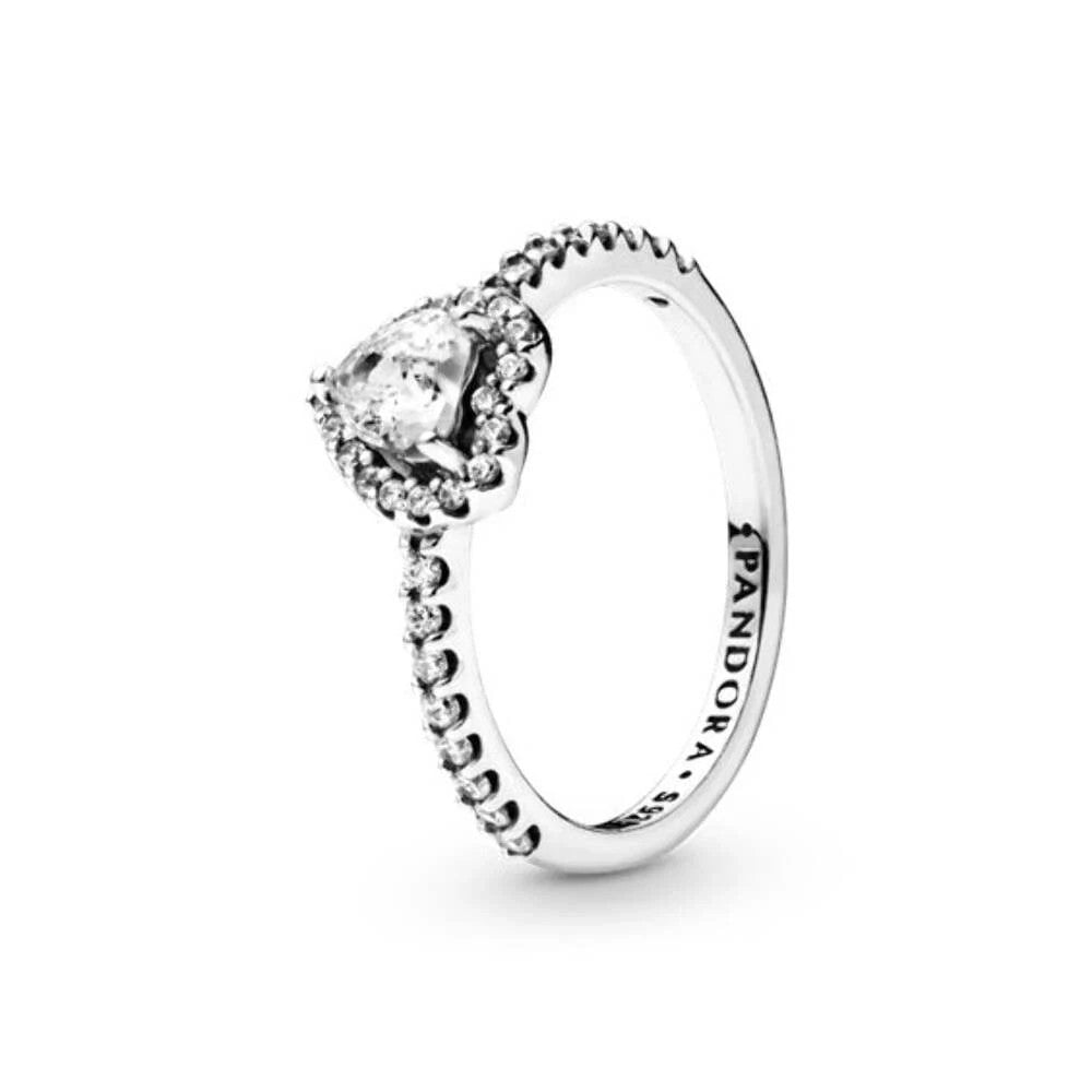 Pandora 198421C01-52 Elevated Heart Ring Size 52
