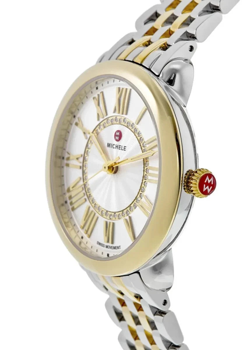 Michele Serein Mid Two-Tone With Diamond Sunray Dial MWW21B000148 Women's Watch – view 2