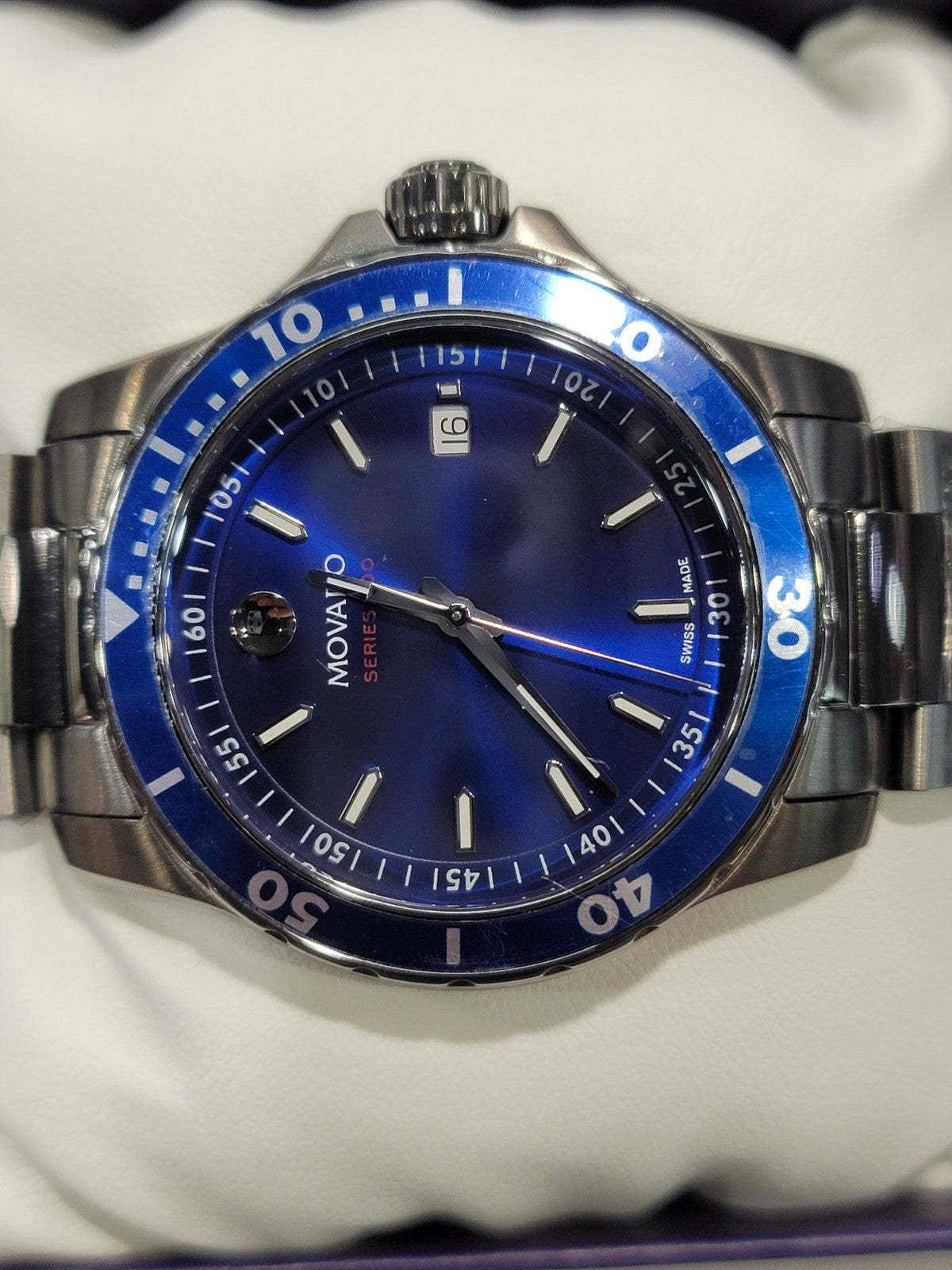 Movado Series 800 Blue Dial 2600159 Men's Watch – view 5