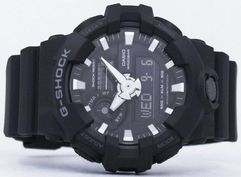 Casio G-Shock Illuminator Shock Resist Stopwatch Timer Alarm GA700-1B Men's Watch – view 5
