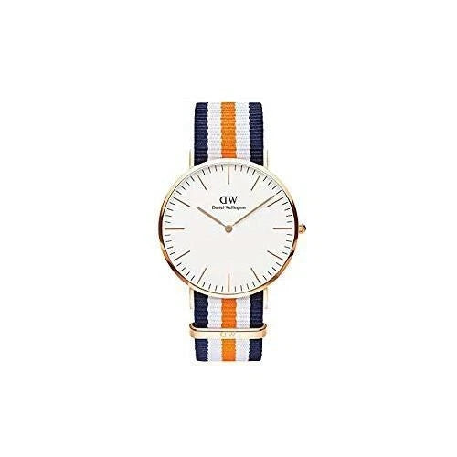 Daniel Wellington Classic Southport Rose Gold Orange Blue Men's Watch