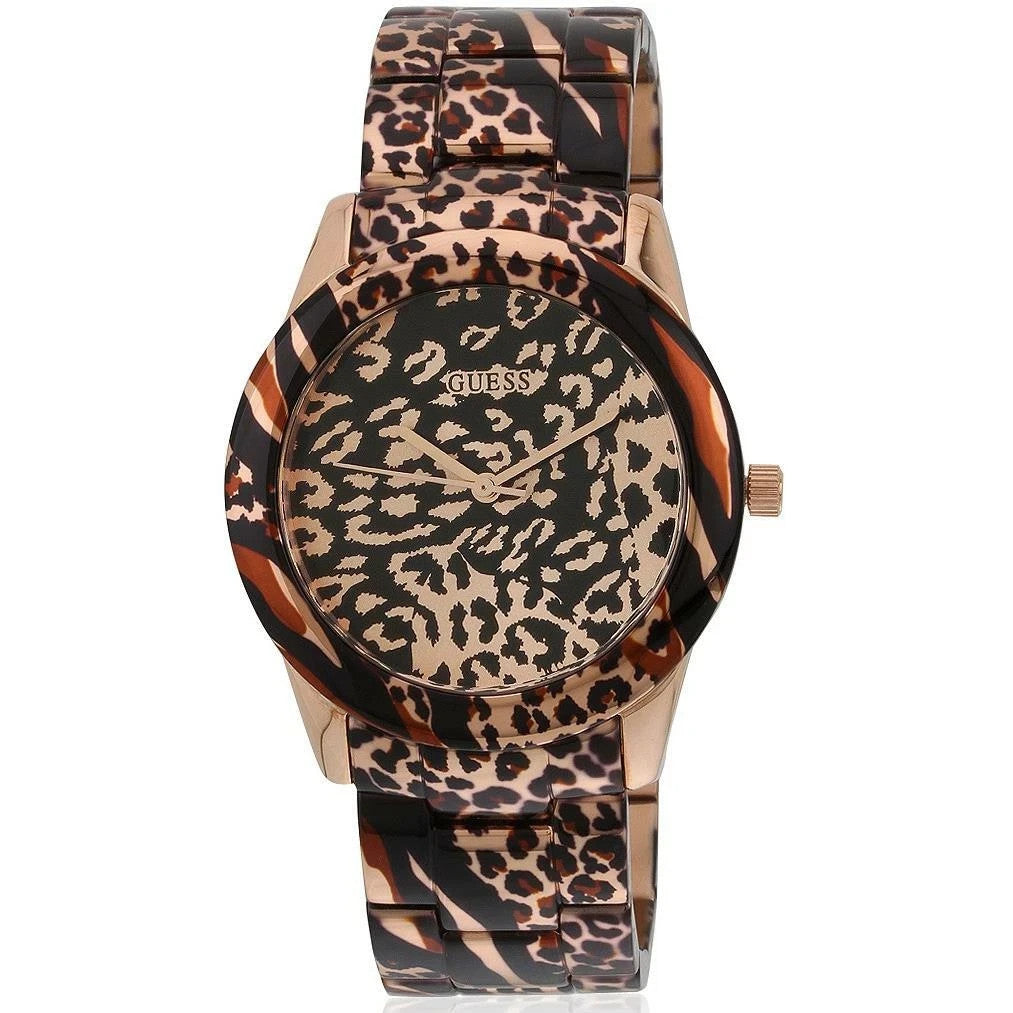 Guess Graphic Dial Printed Stainless Steel W0425L3 Women's Watch