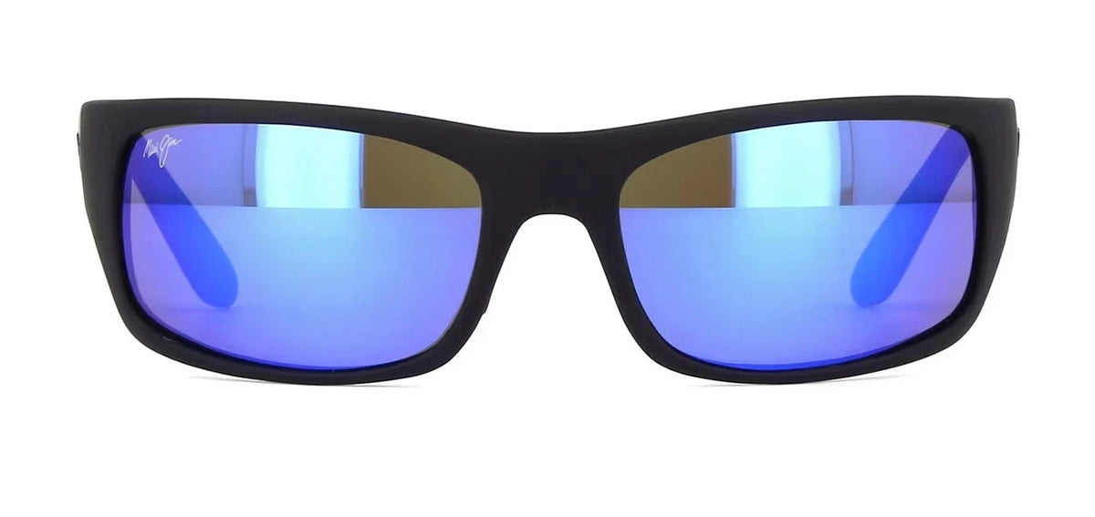 Maui Jim Peahi Black Matte Rubber Blue Hawaii Polarized Lenses B202-2M – view 5