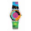 Swatch SS08K119 Neon Racer Adjustable Analog Quartz 34mm Unisex Watch