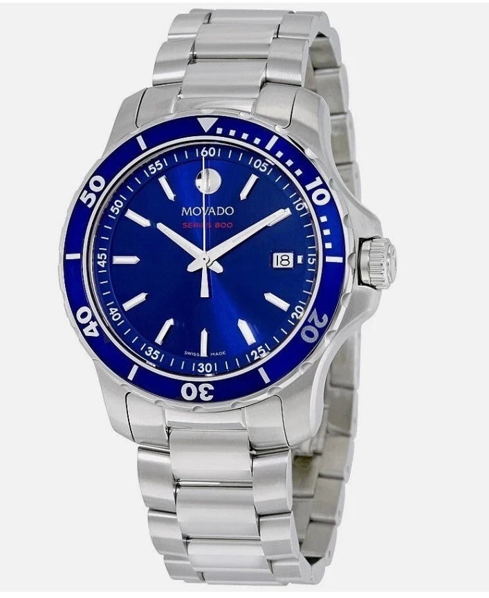 Movado Series 800 2600137 Blue Dial 40mm Men's Watch