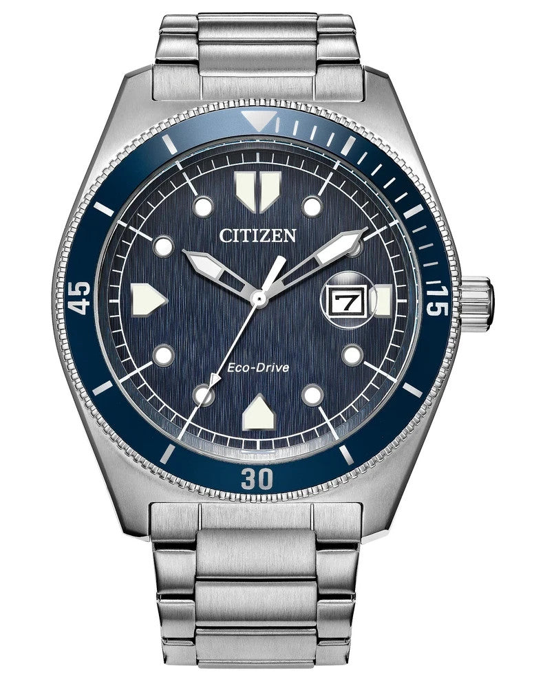 Citizen Terra Forse Eco-Drive Blue Dial AW1886-59L Men's Watch
