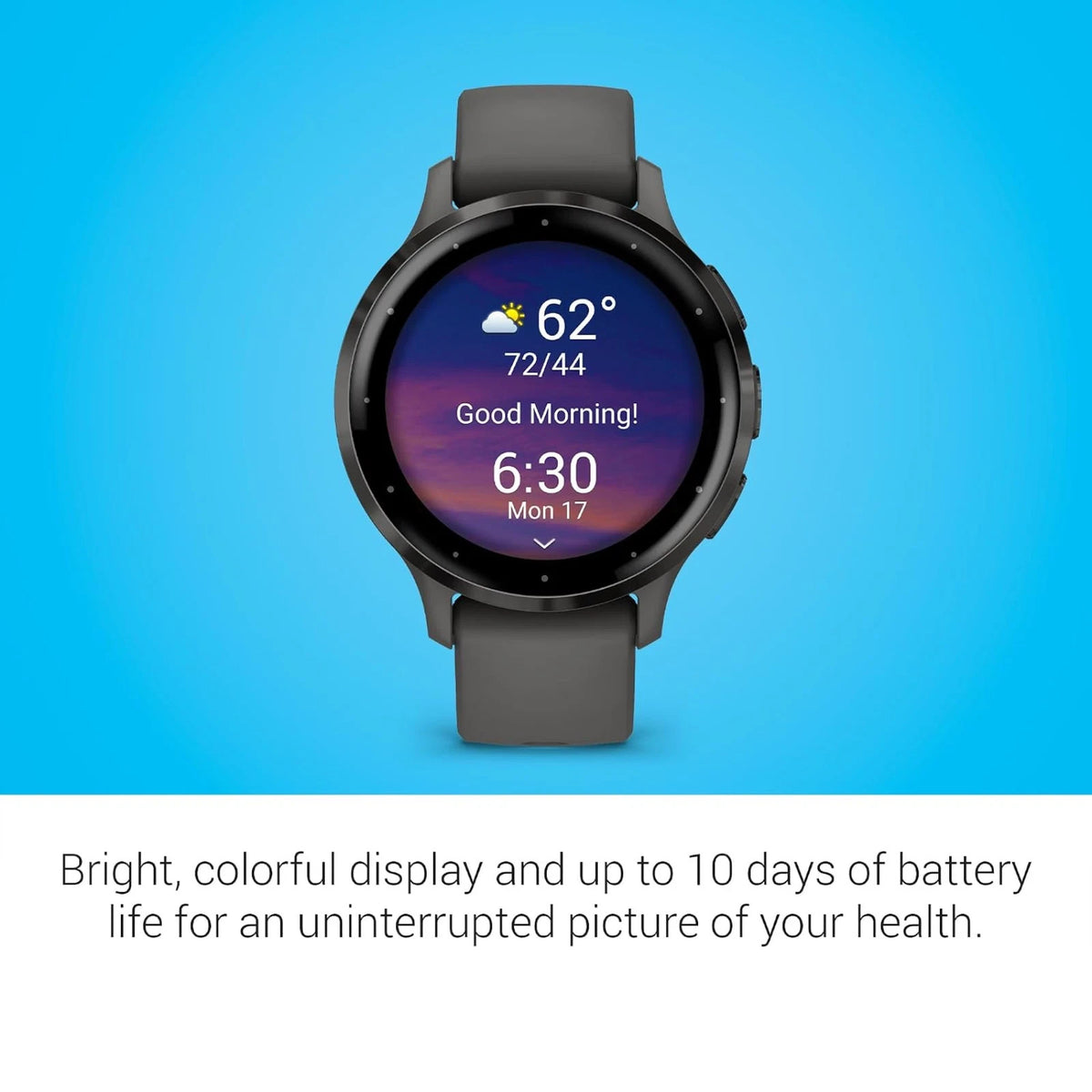Garmin Venu 3S 41mm GPS Smartwatch 010-02785-00 Slate Steel Unisex Watch – view 4