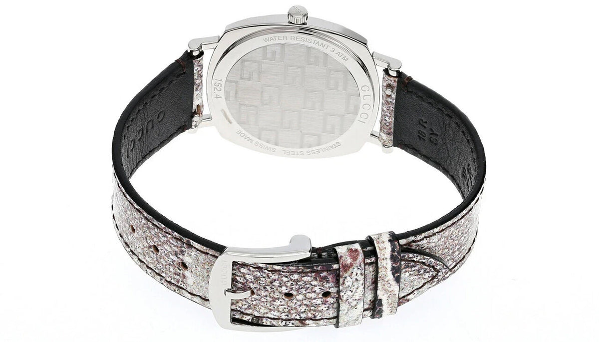 Analog Gucci Light 35mm SS Blue/Silver Dial Leather YA152401 Unisex Watch – view 3