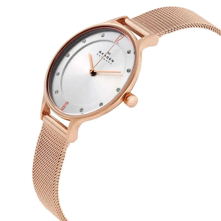Skagen Anita Silver Dial Rose Gold-tone SKW2151 Women's Watch – view 2