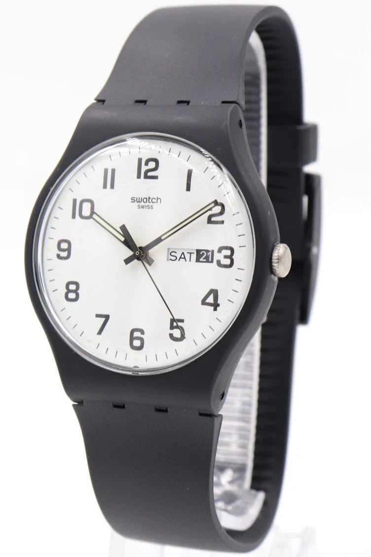 Swatch Swiss Originals Classic Twice Again Black Day-Date SO29B703 Unisex Watch