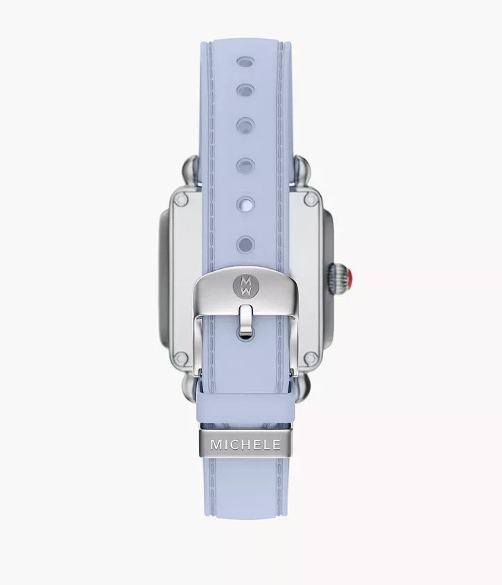 Michele Silver case Light Blue Silicone Deco Sport MWW06H000006 Women's Watch – view 4