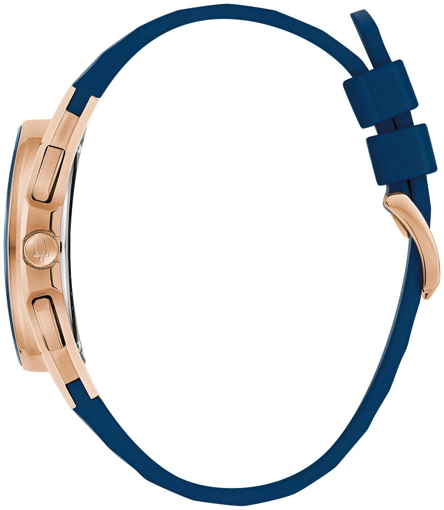 Bulova 97A185 Marc Anthony Curv Blue Dial Men's Watch – view 3