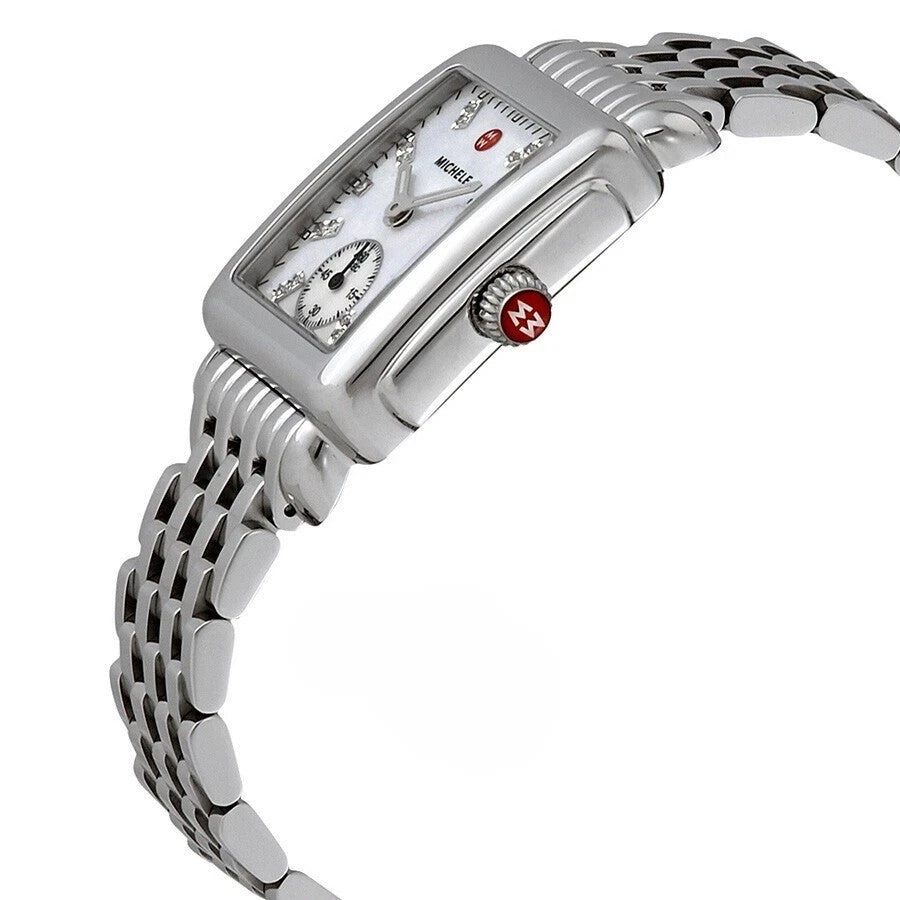 Michele Deco Mid Steel Mother-of-Pearl Diamond Dial MWW06V000002 Women's Watch – view 2