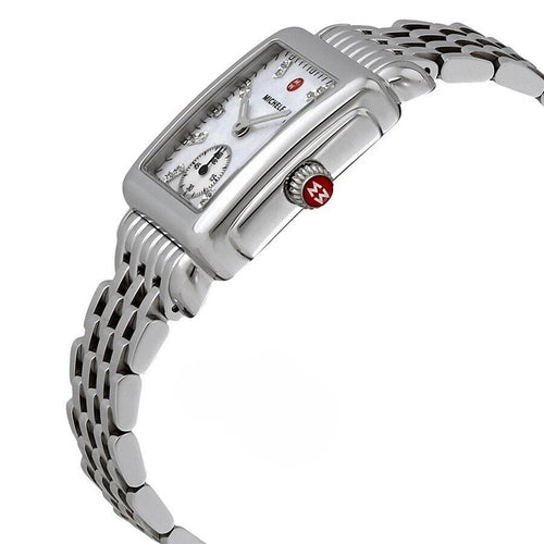 Michele Deco Mid Steel Mother-of-Pearl Diamond Dial MWW06V000002 Women's Watch – view 2