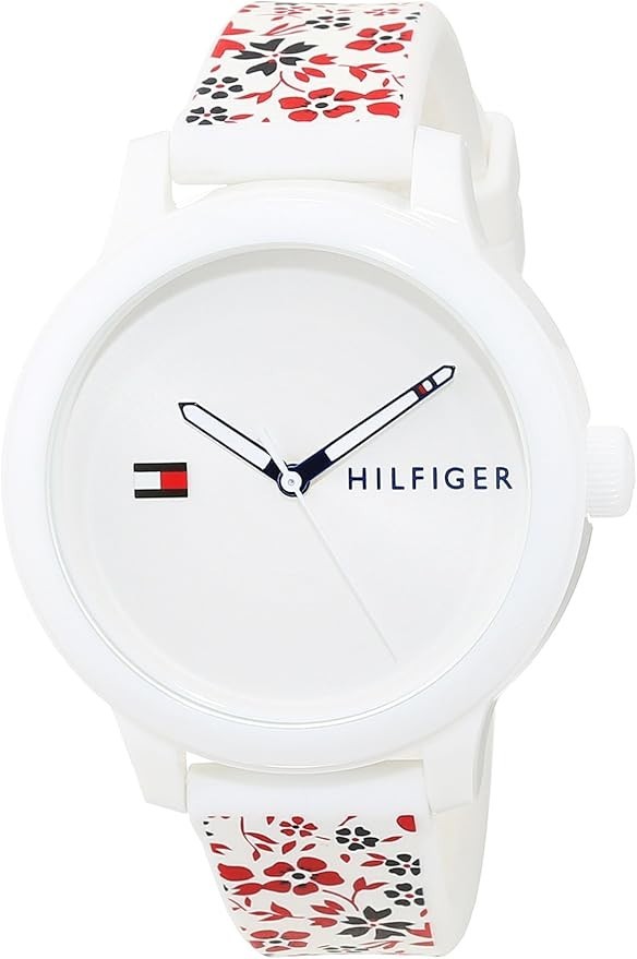 Tommy Hilfiger Ashley White Dial Rubber Band 1781793 Women's Watch