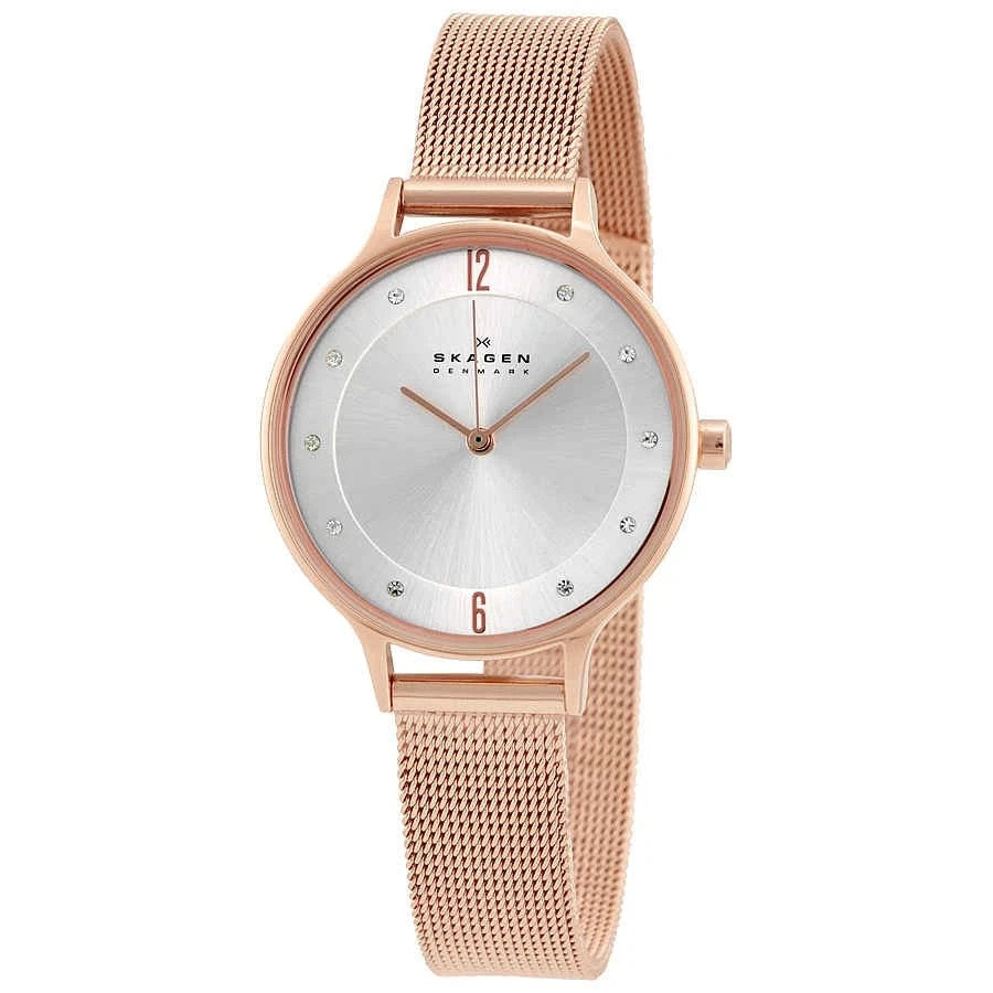 Skagen Anita Silver Dial Rose Gold-tone SKW2151 Women's Watch