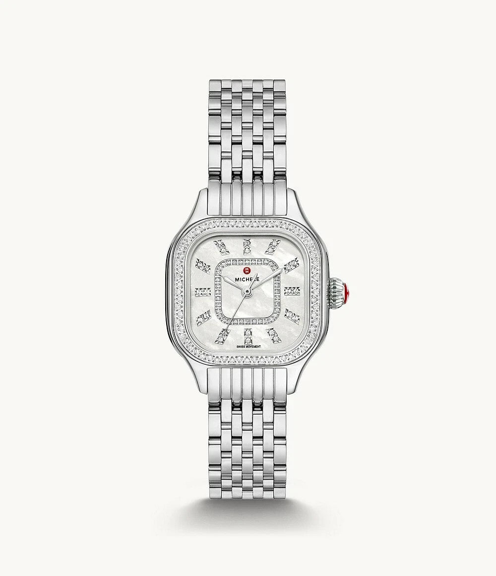 Michele Meggie Diamond Stainless Steel MWW33B000001 Women's Watch