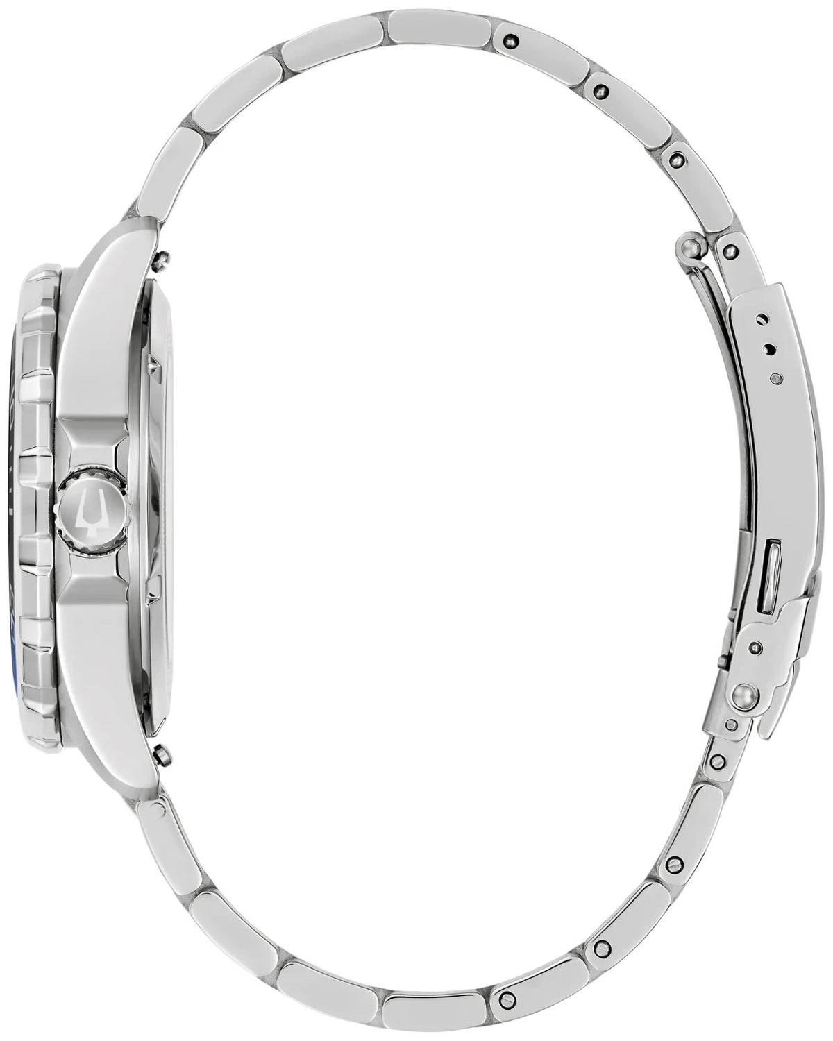 Bulova 98B466 Blue Dial Stainless Steel Bracelet Marine Star Men's Watch – view 2