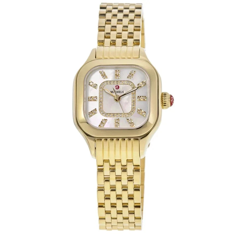 Michele Meggie Diamond Quartz Mother-of-Pearl MWW33B000010 Women's Watch