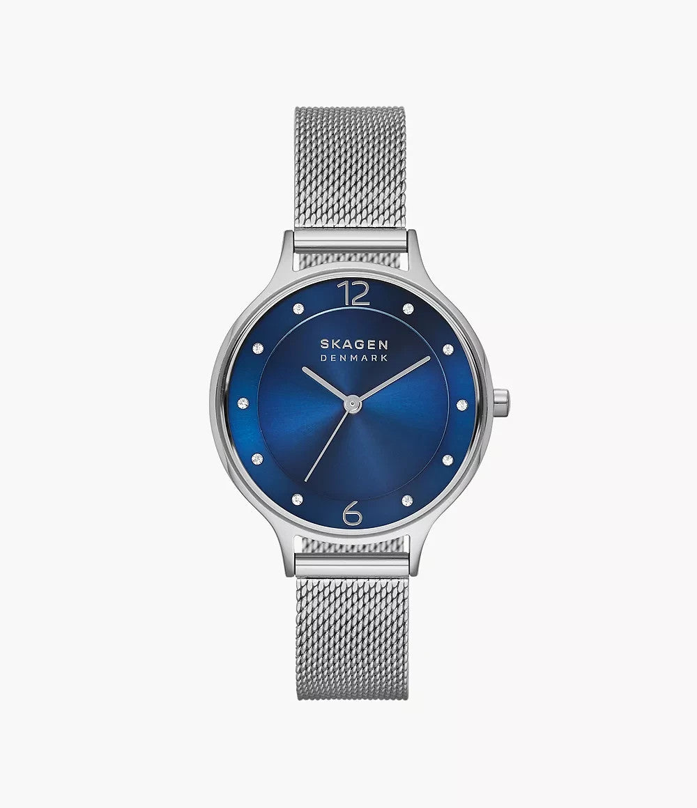 Skagen Anita 30mm Stainless Steel Blue Dial Quartz SKW2307 Women's Watch